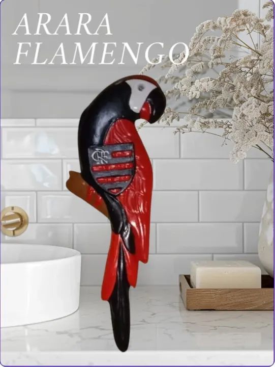 FORMA DE GESSO ARTESANATO ARARAS TIMES - Foto 3