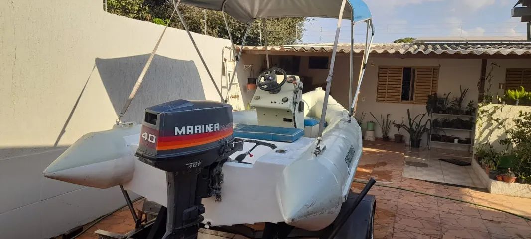 Barco com Capota - Motor 40 HP - Foto 5