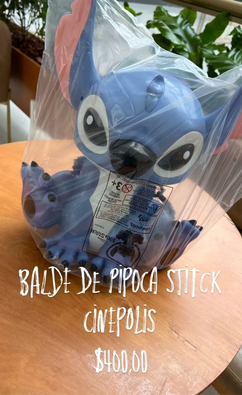 Balde de Pipoca Stitch Cinepolis