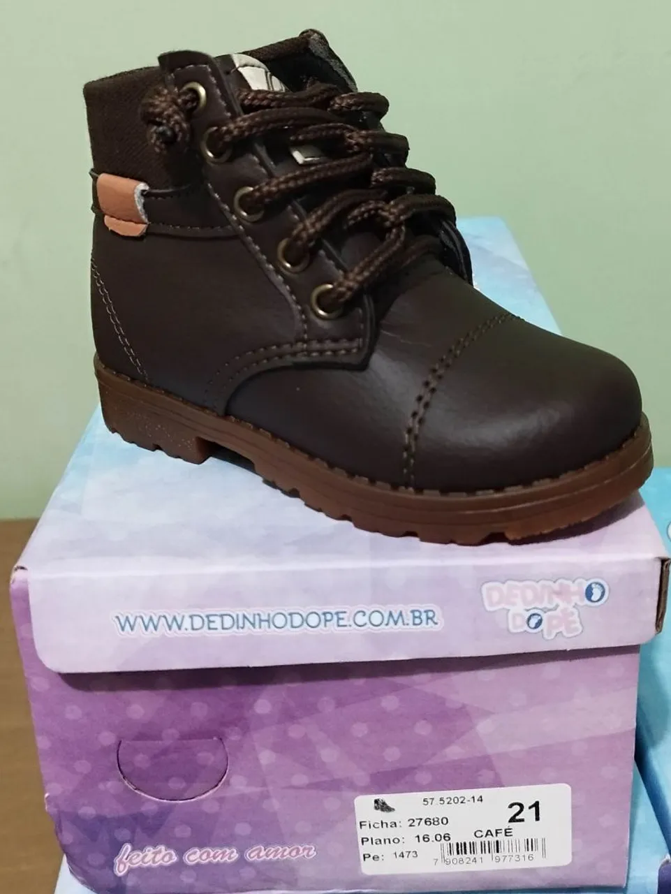 Bota Infantil Dedinho Dope - tamanho 21