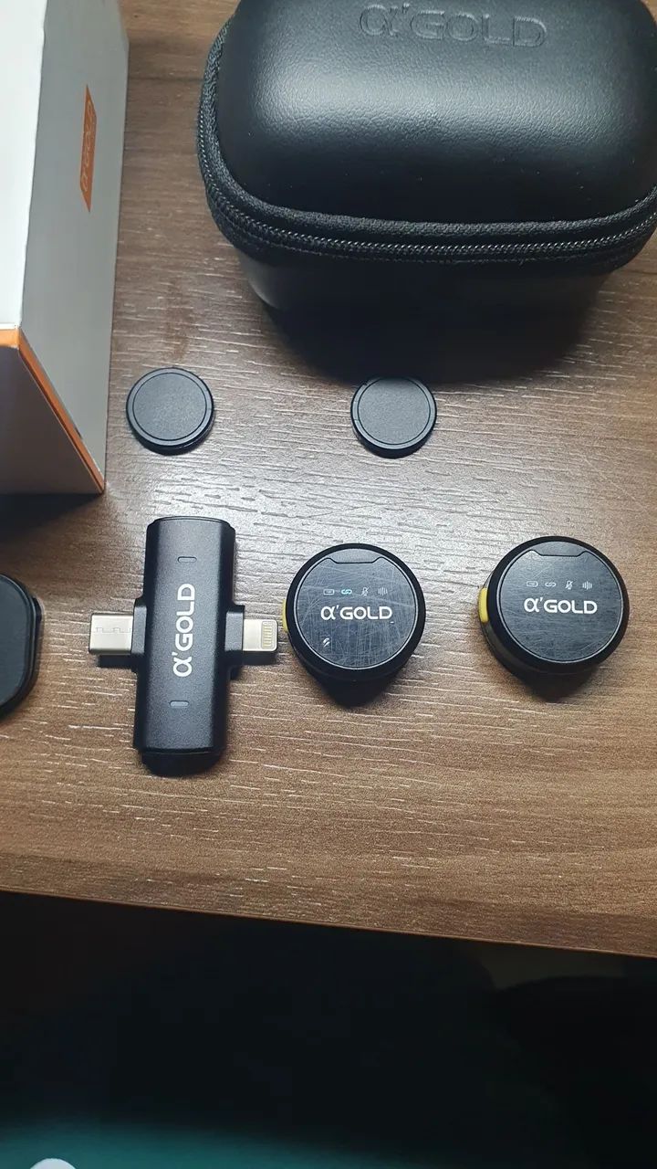 Microfone de imã com entrada lightning e Tipo C - Foto 5