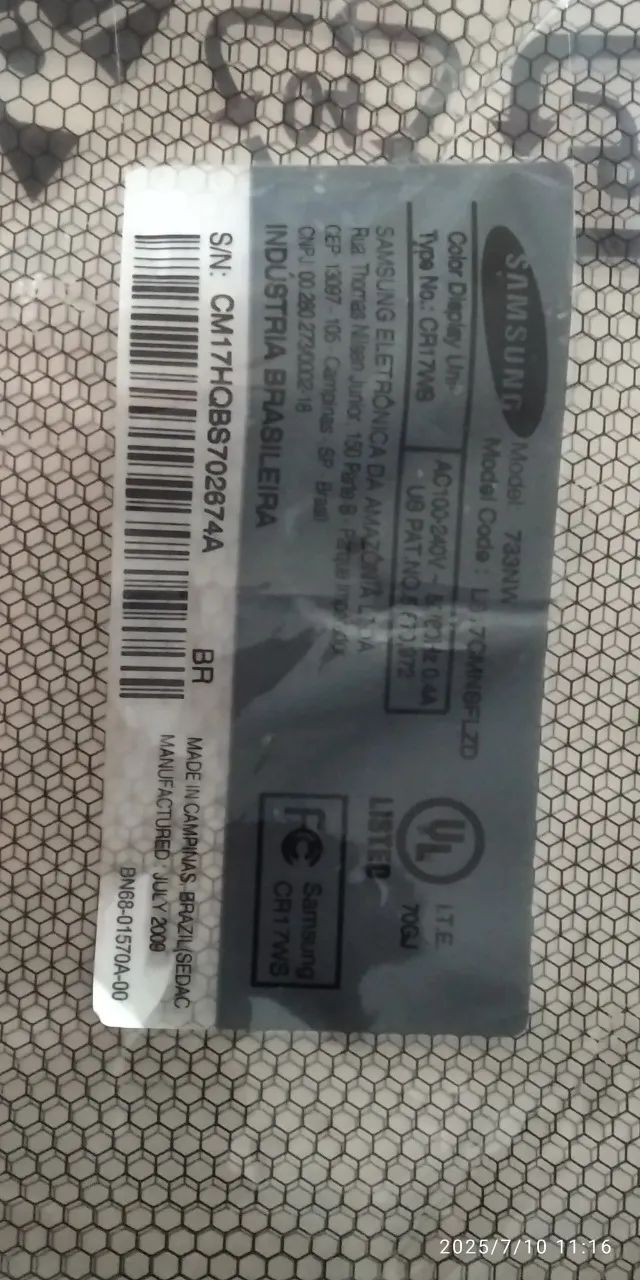 Placa Fonte Monitor Samsung 733nw - Foto 5