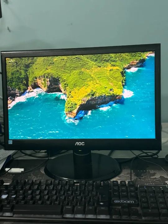 Monitor Aoc Led, 18.5 polegadas, Widescreen, Vga - E970swnL - Foto 5