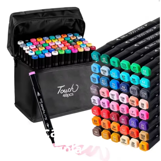 Caneta Bobbie Goods Marcador para Colorir Desenho Profissional, Conjunto De Canetinhas