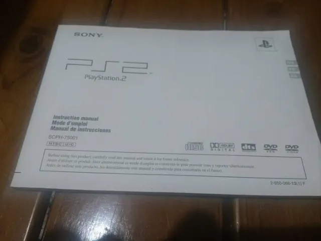 Manual PS2 slim modelo 75001