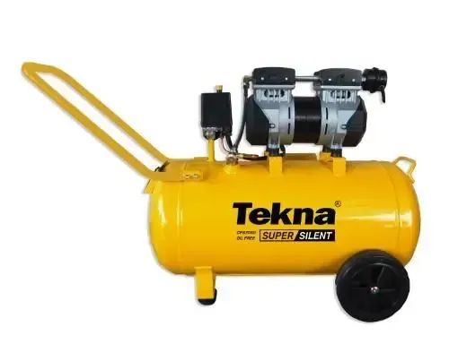 Compressor 50l isento de oleo c/2motores cps7050-2 220v/60hz-Tekna - Foto 5