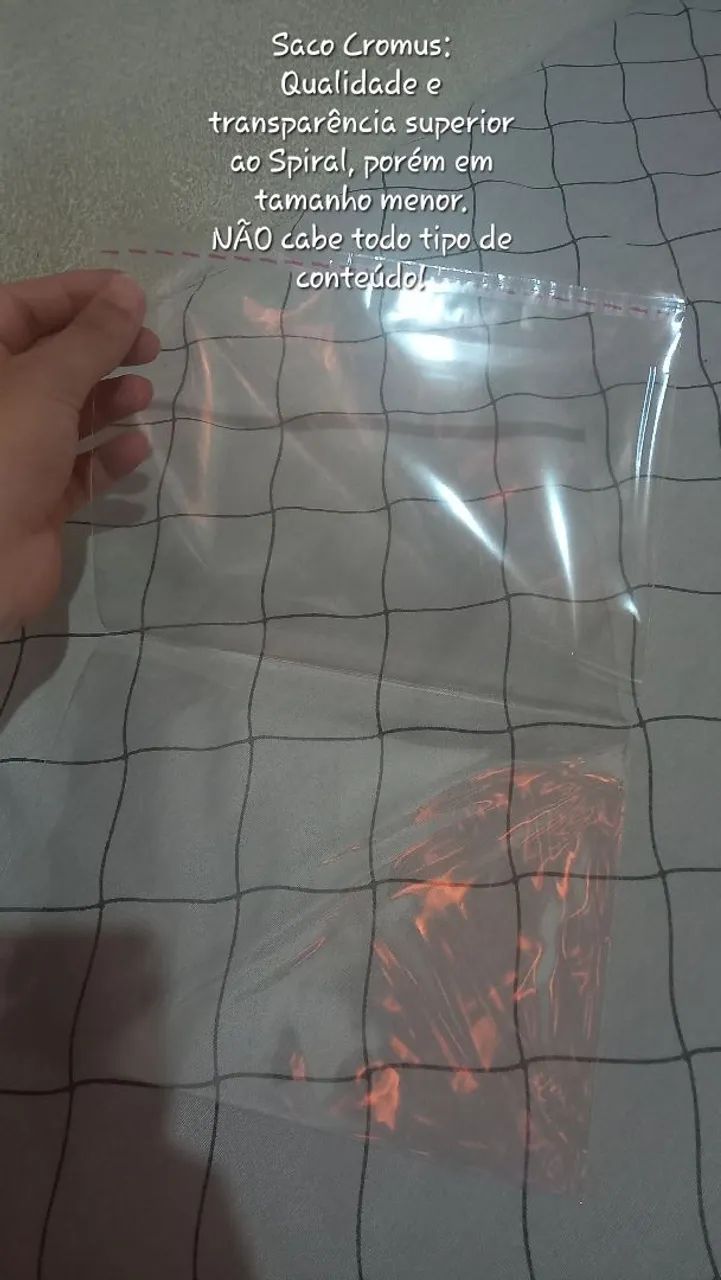 Sacos Adesivados Transparentes Spiral e Cromus (22x30cm e 15x20cm) - Livros, HQs, Mangás.. - Foto 5