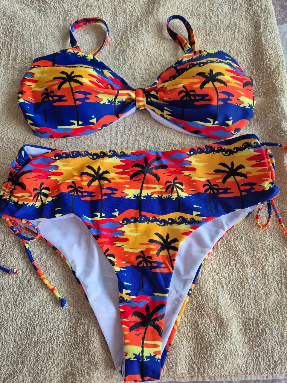 Biquíni Estampado Praia - Novo!