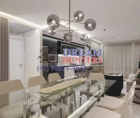Apartamento NOVO de 99.62m² no bairro Cabral, com 3 quartos (1 suíte), 3 banheiros e 2 vag - Foto 3