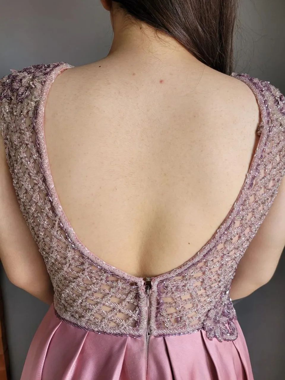 Vestido rosa rosé de festa - Foto 2