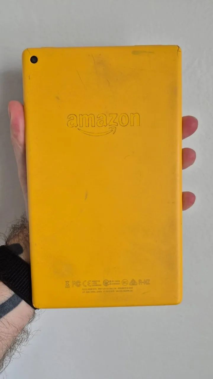 Tablet Amazon Kindle Fire HD (8), 16 GB, Amarelo - Foto 2