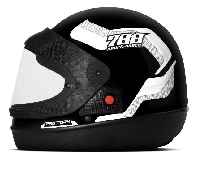 PROMOÇÃO! Capacetes Pro Tork Sport Moto 788 viseira Fumê ou Transparente - Foto 4