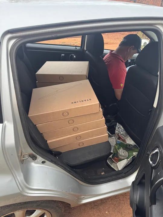 Kit Starlink Mini + Cabo 12V veicular  - Foto 4