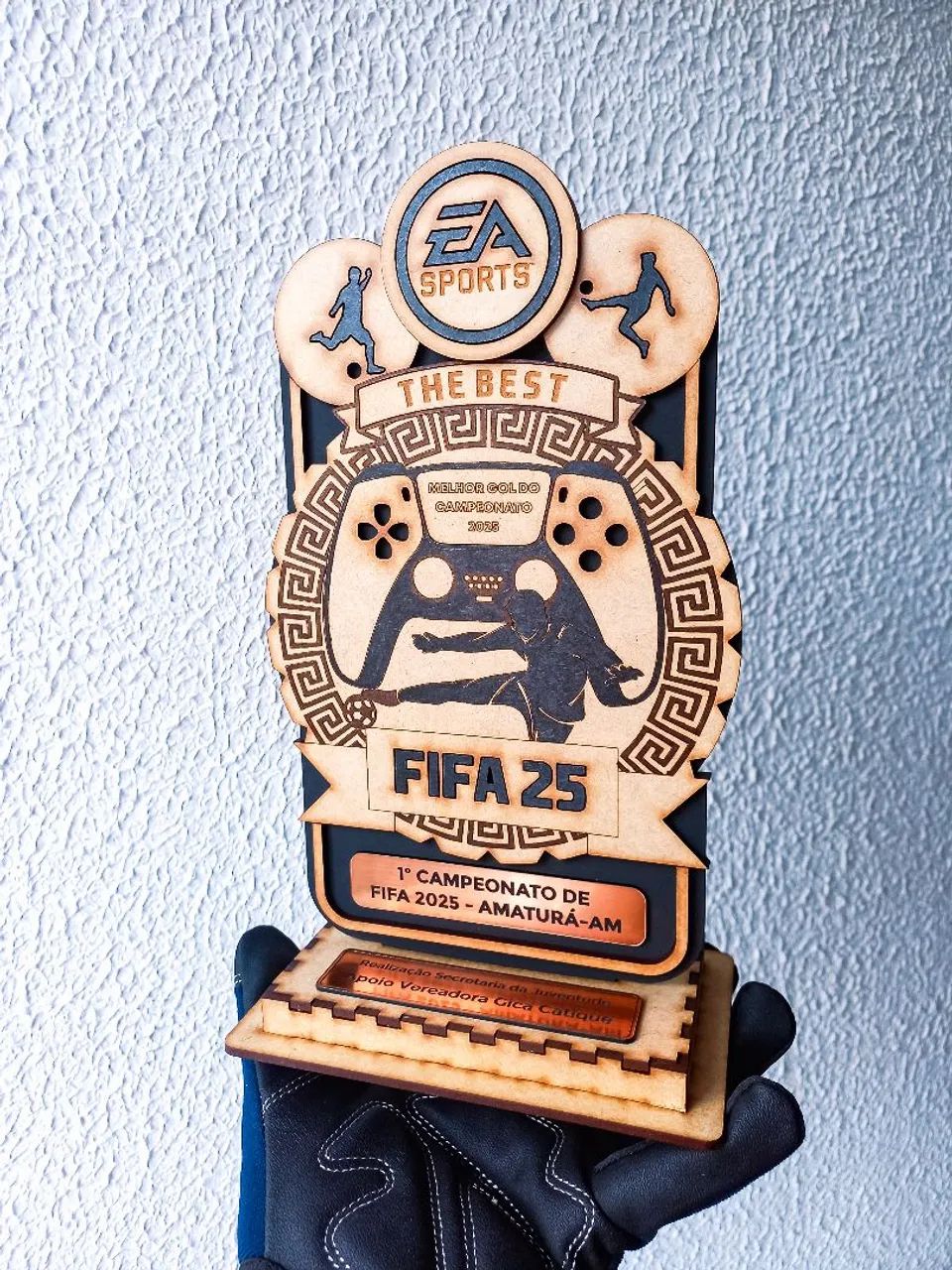 Troféu FIFA 25 Personalizado em MDF - Foto 4
