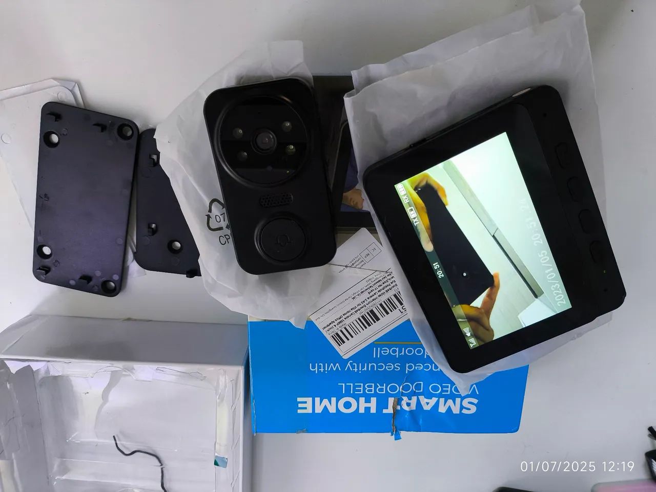 Smart Home Video Doorbell com monitor - Foto 2