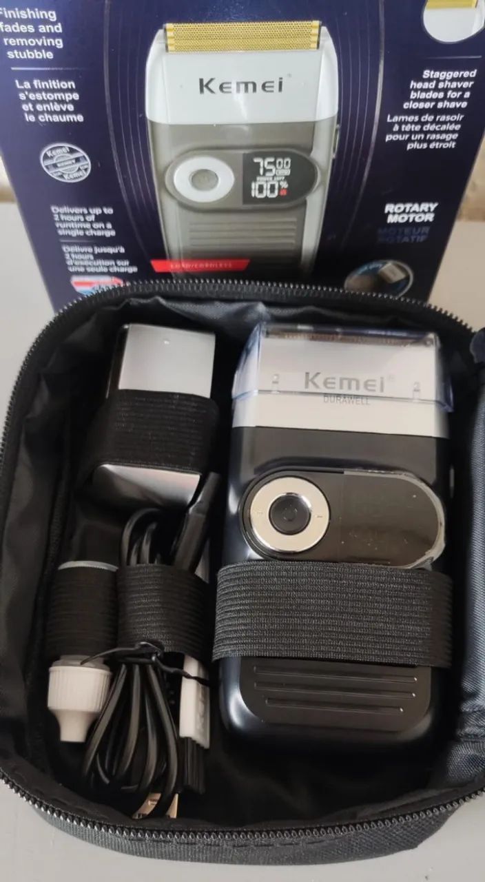 Barbeador aparador kemei - Foto 3