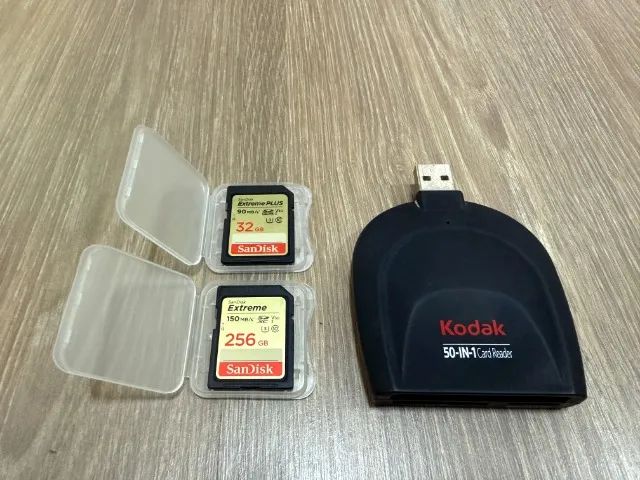 SanDisk ExtremePlus 32GB e 256GB + brinde