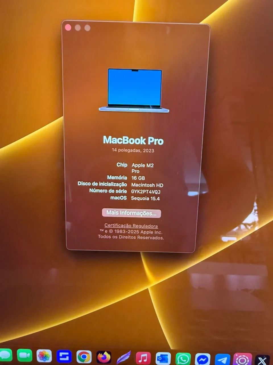 MacBook Pro M2 - 16 GB de ram/ 512 GB de disco. - Foto 2