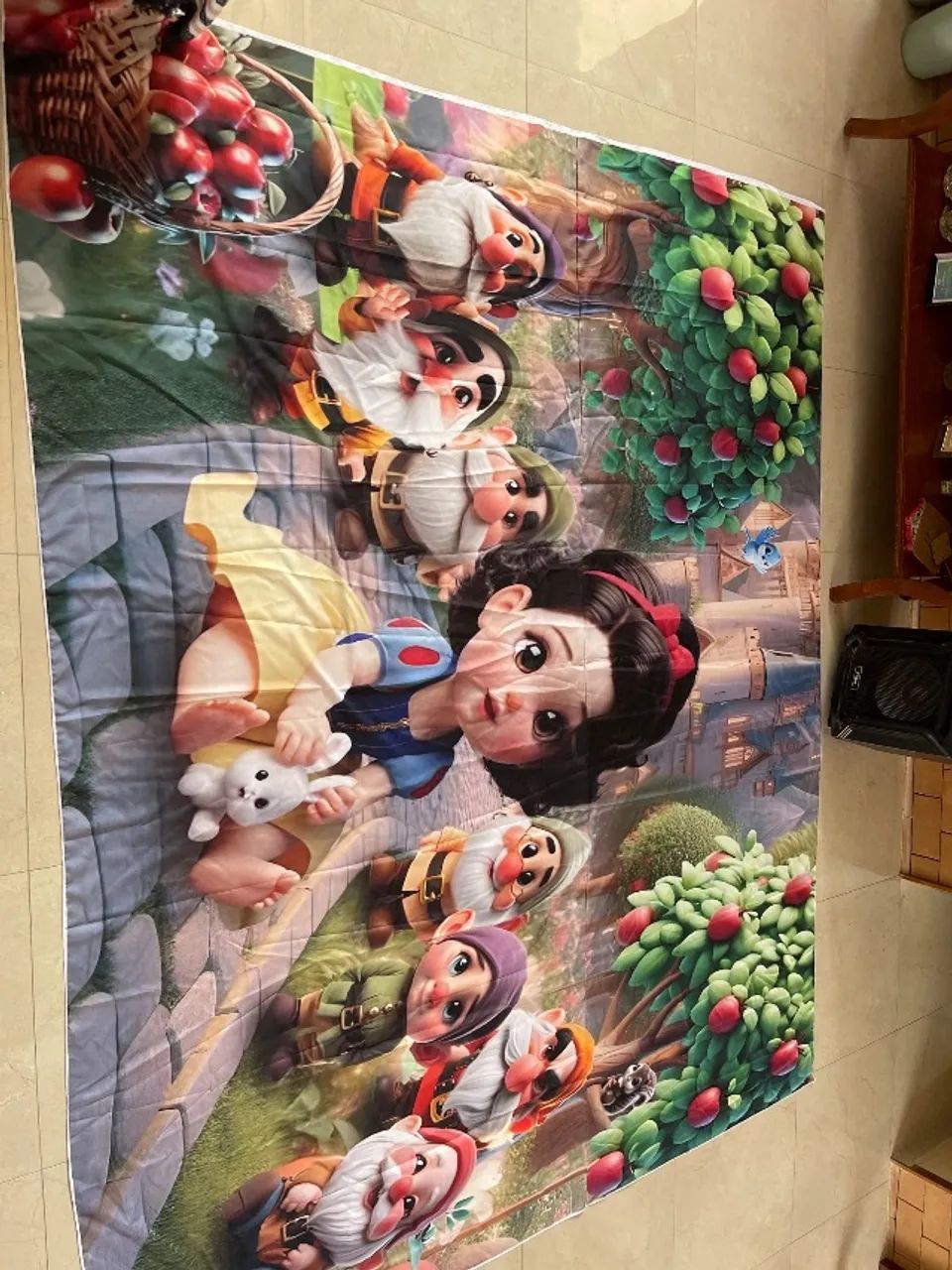 Painel sublimado branca de neve babby - Foto 2
