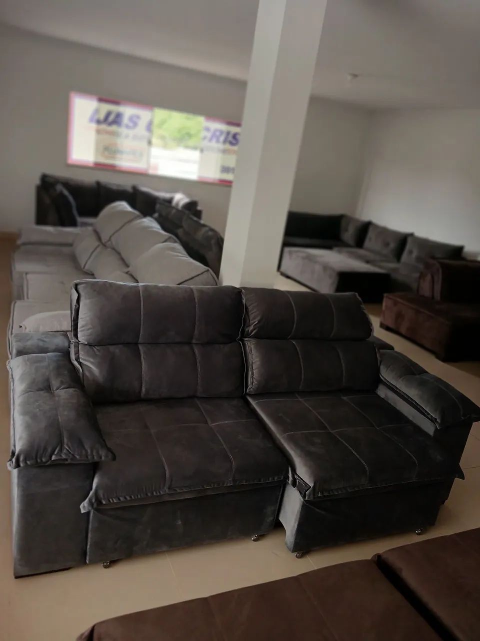 Sofá Cinza Modular Confortável - Novo  - Foto 2