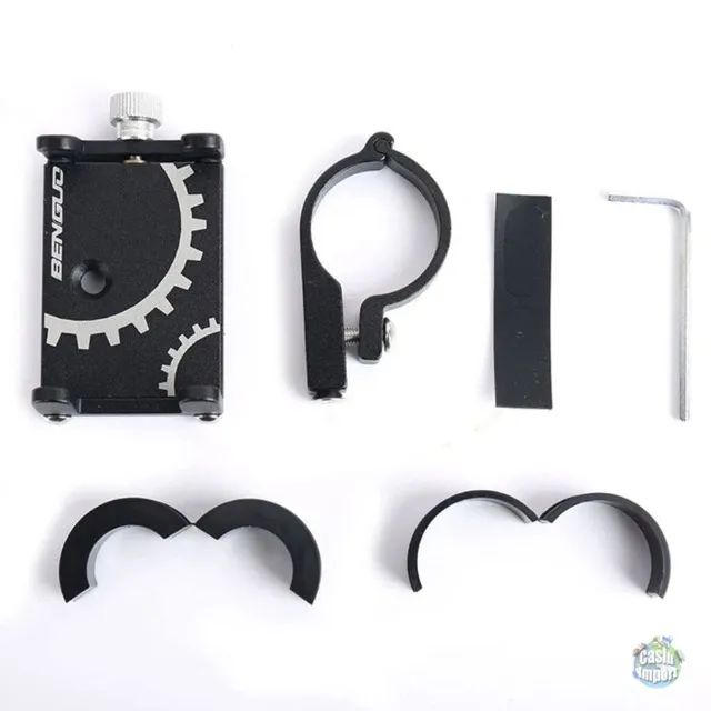 Suporte Alumínio Celular Bicicleta Guidão Moto Fixo Bike - Foto 4