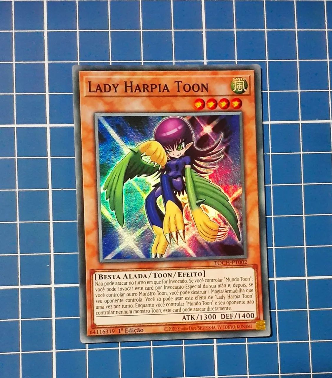 Carta De Yu-Gi-Oh Lady Harpia Toon