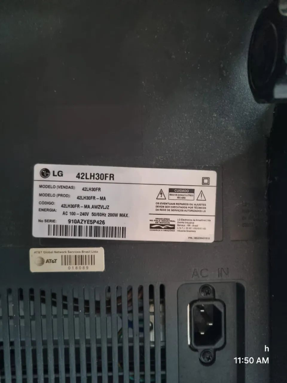 Smart TV LG LCD 42" Full HD com defeito - Foto 3