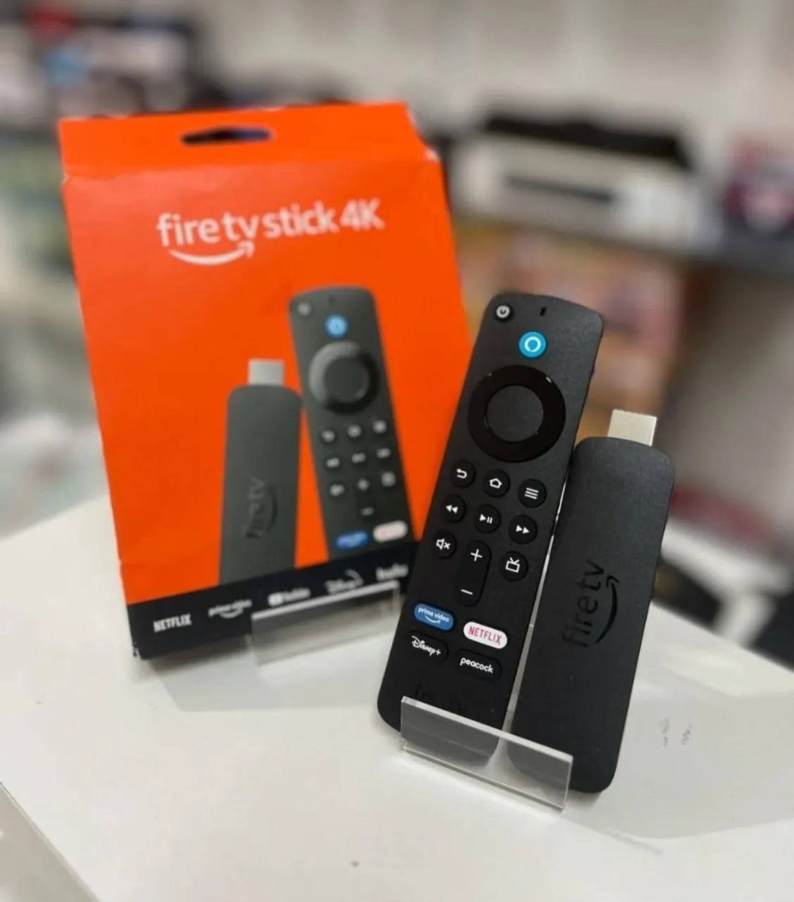 Fire Tv Stick 4k Wi-fi 6 Ultra Hd Alexa Por Voz Inteligente