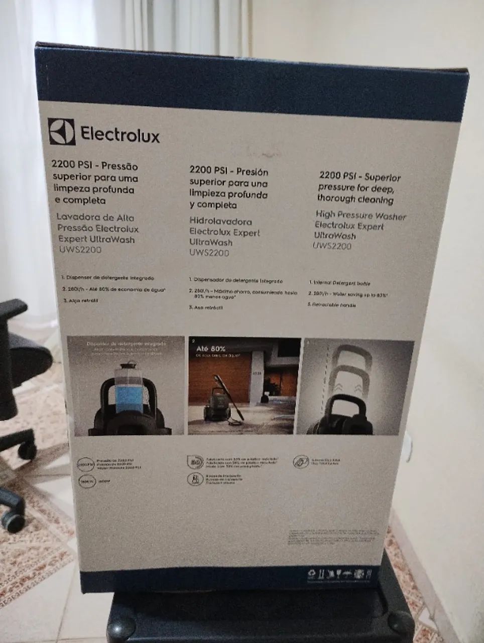 Lavadora De Alta Pressão Electrolux Ultrawash Uws2200 110v Cor Cinza Frequência 60 - Foto 6