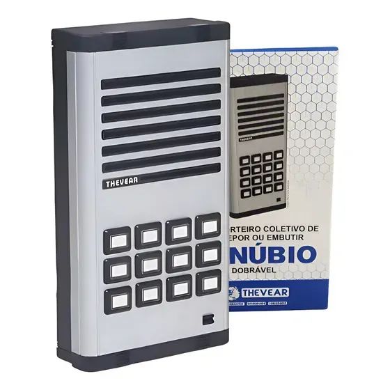 Placa Porteiro Danúbio Dobrável 