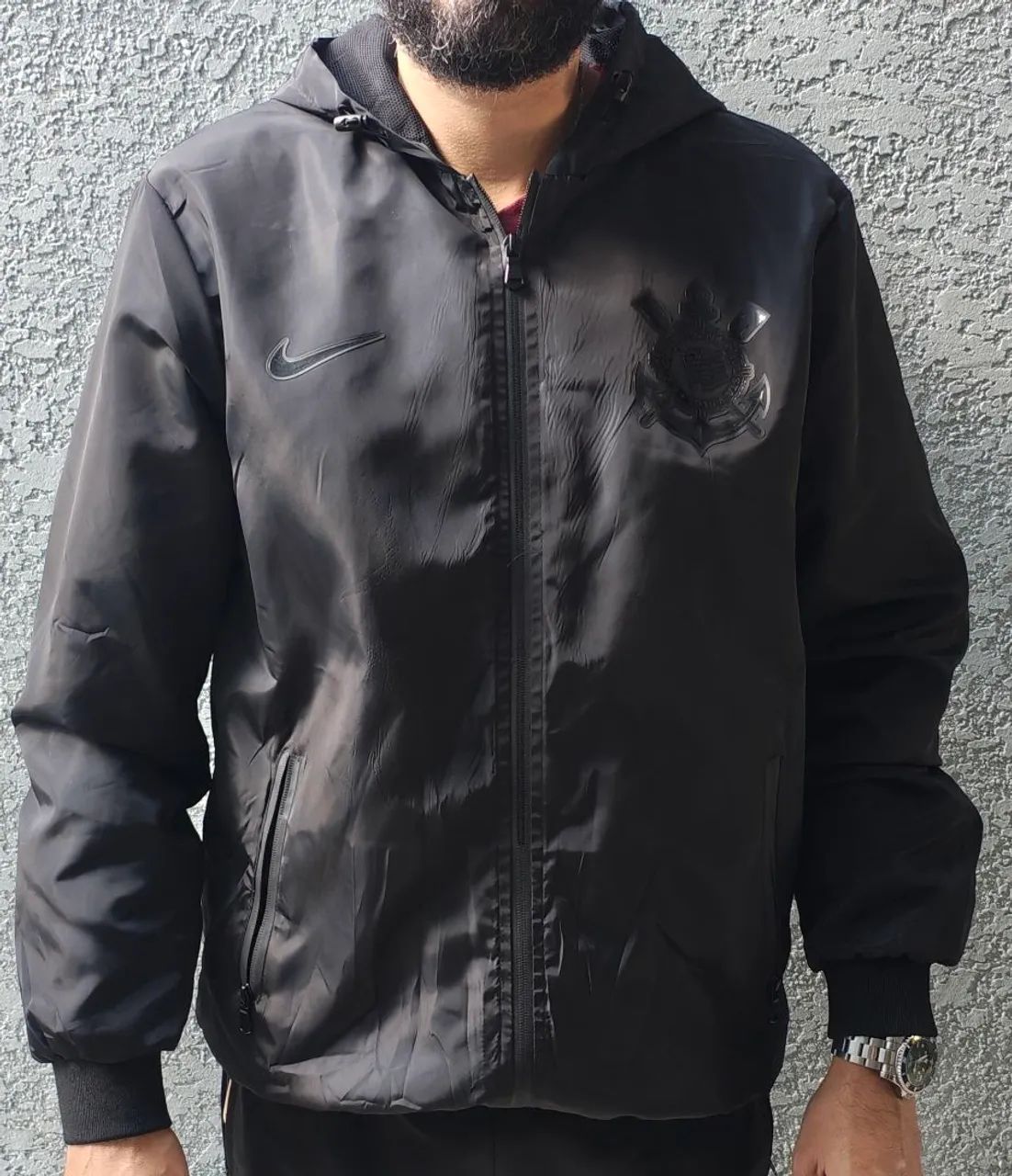 Agasalho Corinthians ALL Black com Capuz
