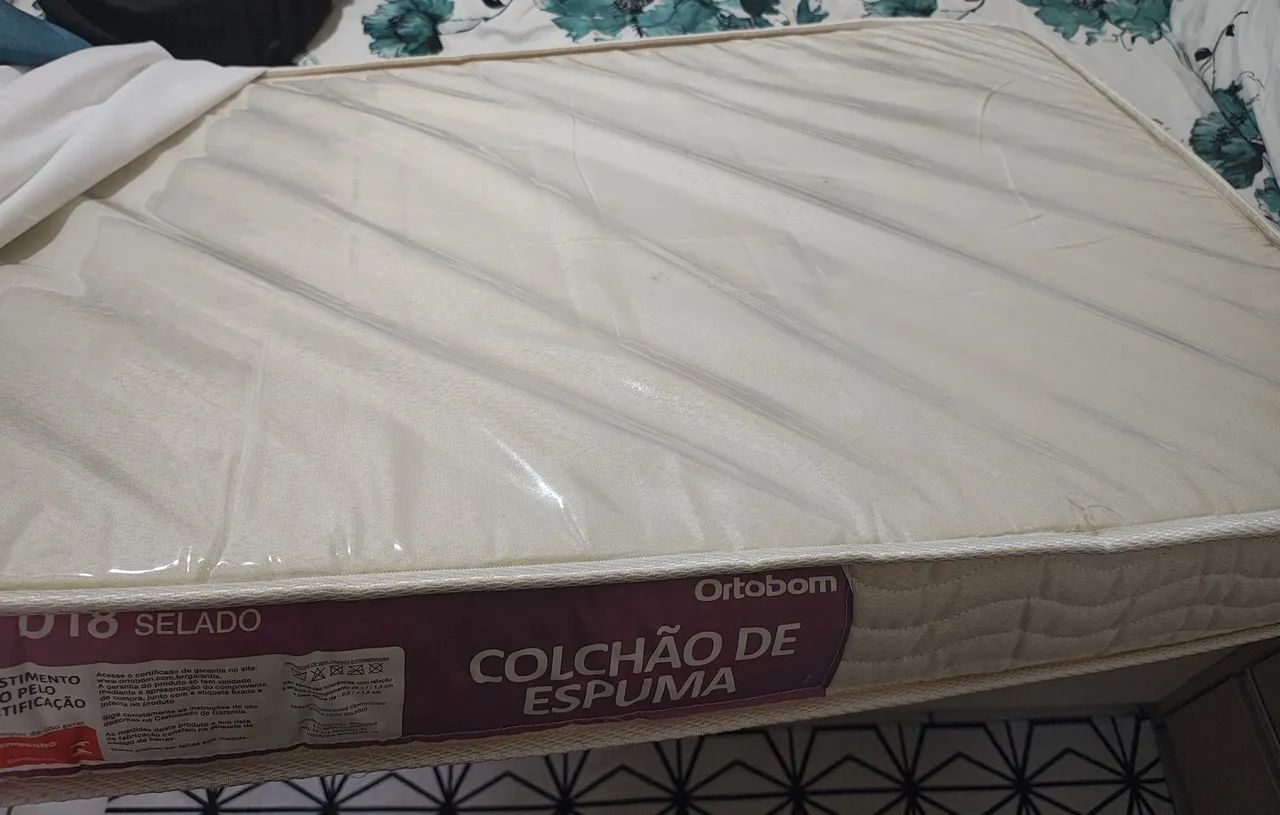 Colchão De Berço Ortobom Baby Ligth Padrão Americano 70x130x12cm