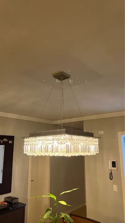 Jogo de Lustres de Cristal - teto e pendente - Foto 4