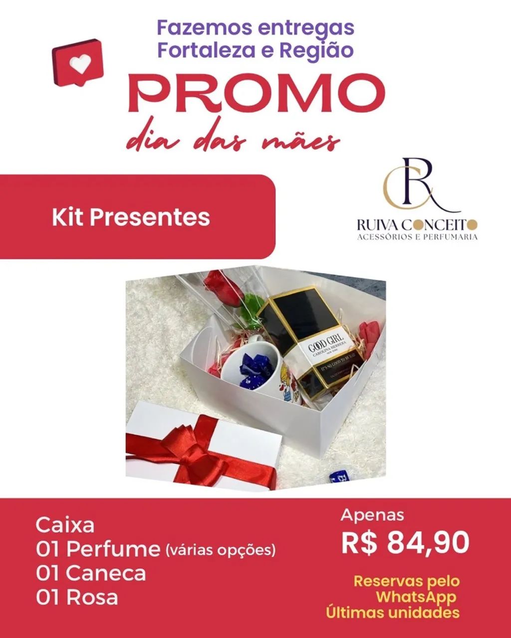 Kit Presente Dia das Mães - 02 Perfumes + Rimel + Sabonete + Gel Hidratante - Foto 2