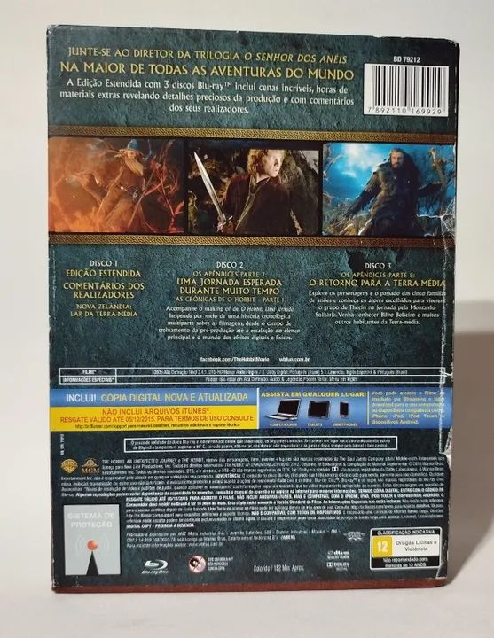O Hobbit - Uma Jornada Inesperada Versão Estendida 3 Discos Blu-ray - Foto 6