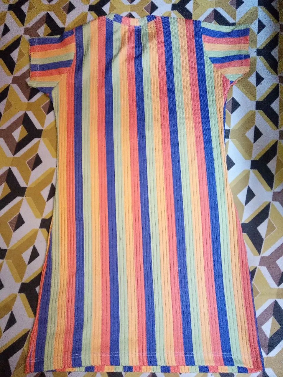 Vestido Infantil Listrado Smile - Foto 3