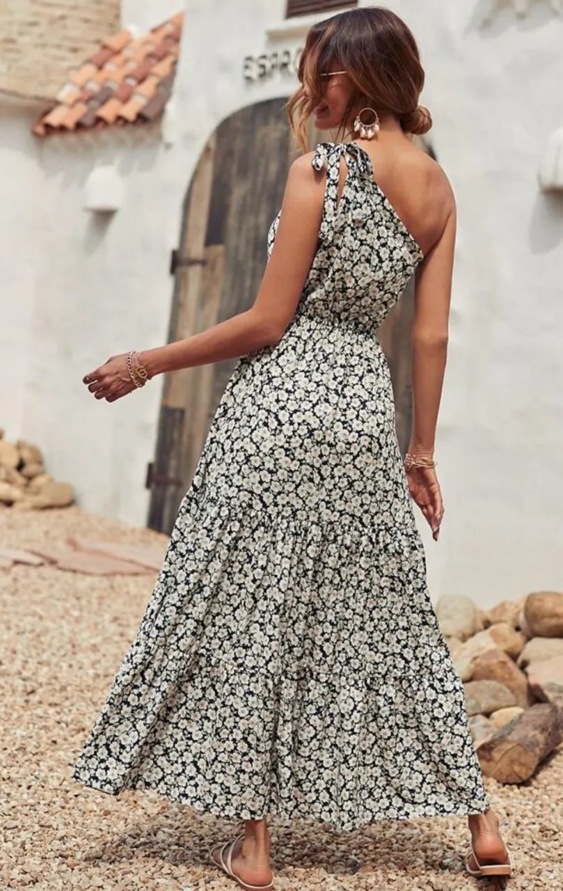 Vestido ombro só longo Boho  - Foto 2