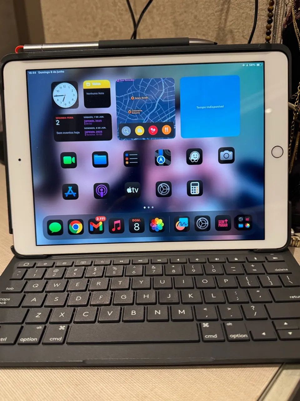 IPAD 7ª Geração 128GB + CAPA TECLADO + CANETA