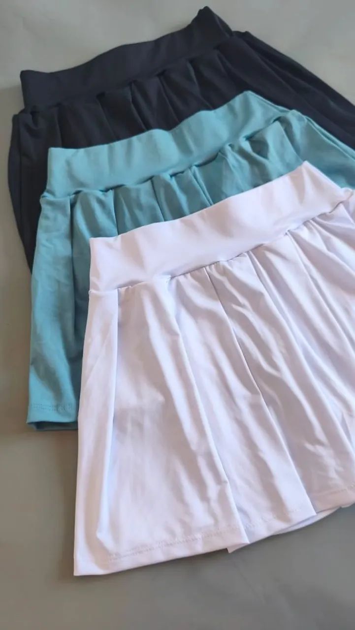 Conjunto fitness camisa oversized+short saia - Foto 4