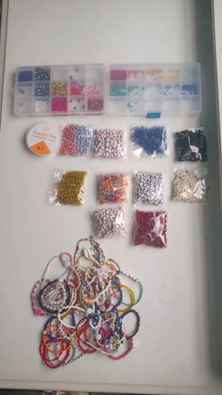 Kit Artesanato Completo - Pulseiras + Miçangas - Só R$ 100! (PREÇO NEGOCIÁVEL)