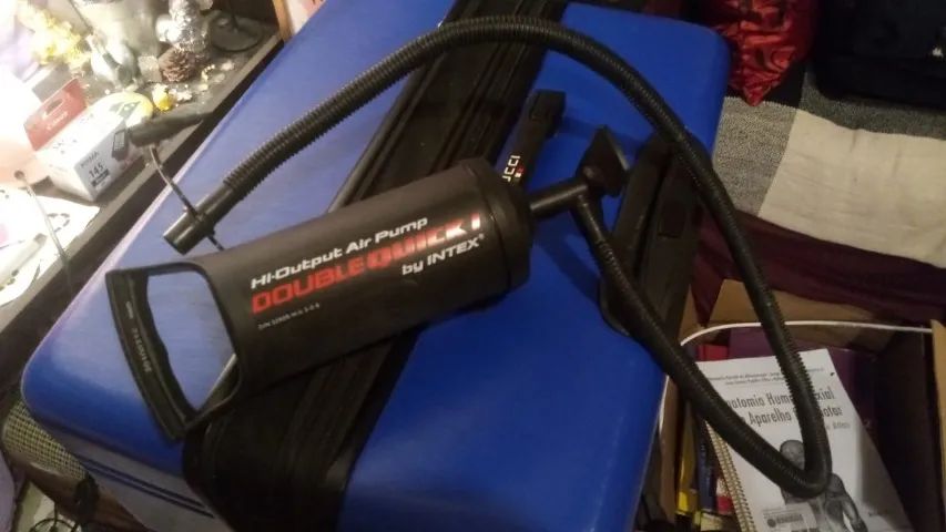 Bomba De Ar Manual Quick da Cor Preto