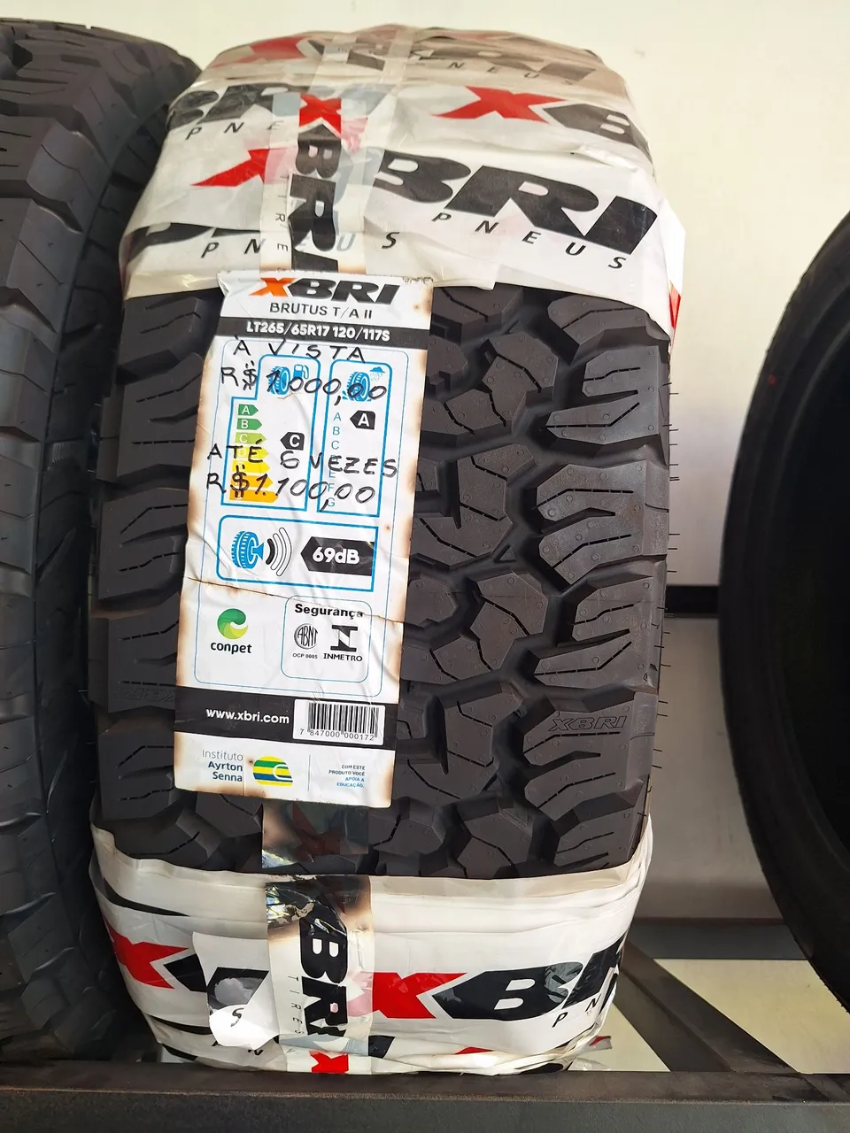 Pneu XBRI Brutus T/A II LT265/65R17 120/117S