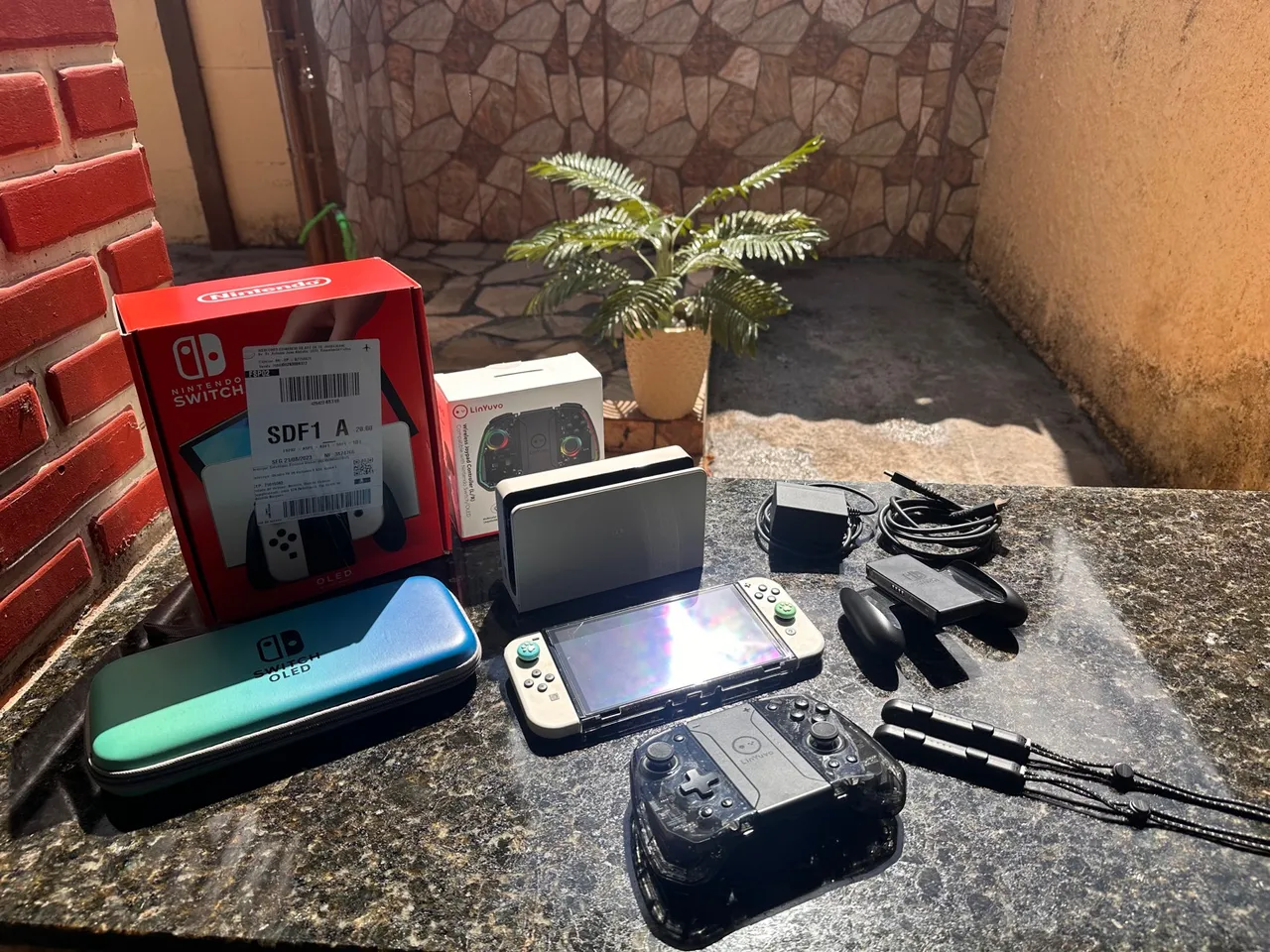 Nintendo Switch OLED - Novo e Completo!