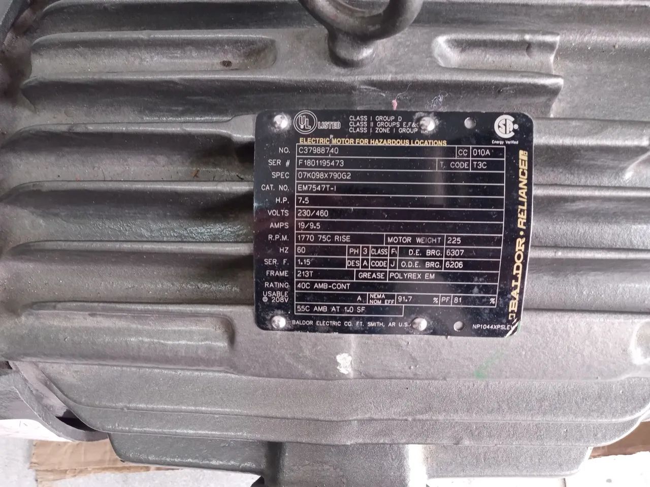 Motor Weg Trifásico 7.5CV 4 Po - Foto 2