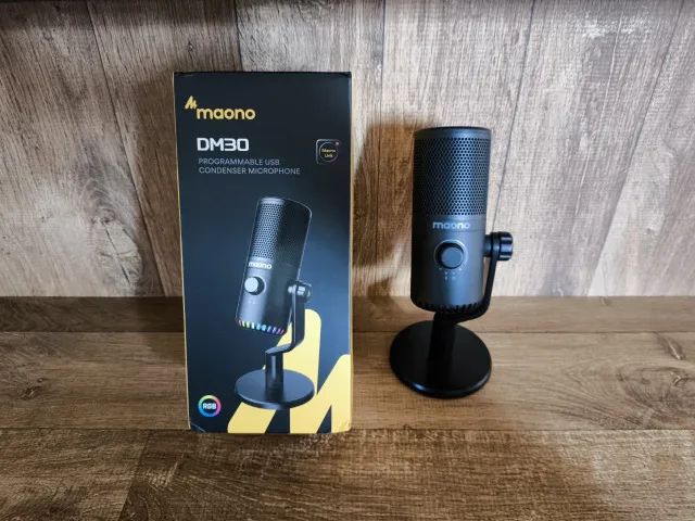 Microfone Gamer Condensador Maono Dm30 Em Metal + Suporte de Braço - Foto 2