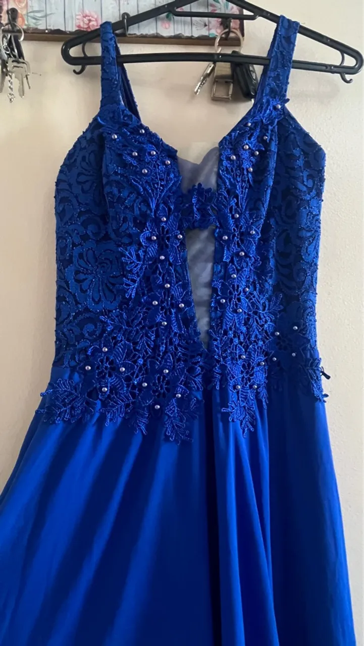 Vestido de festa Azul Royal