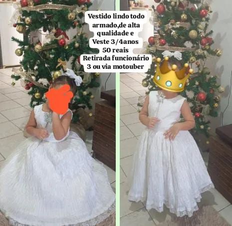 Vestido branco infantil  - Foto 2