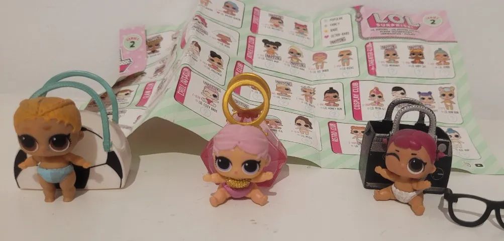 3 bonecas minis Lol originais - Foto 2