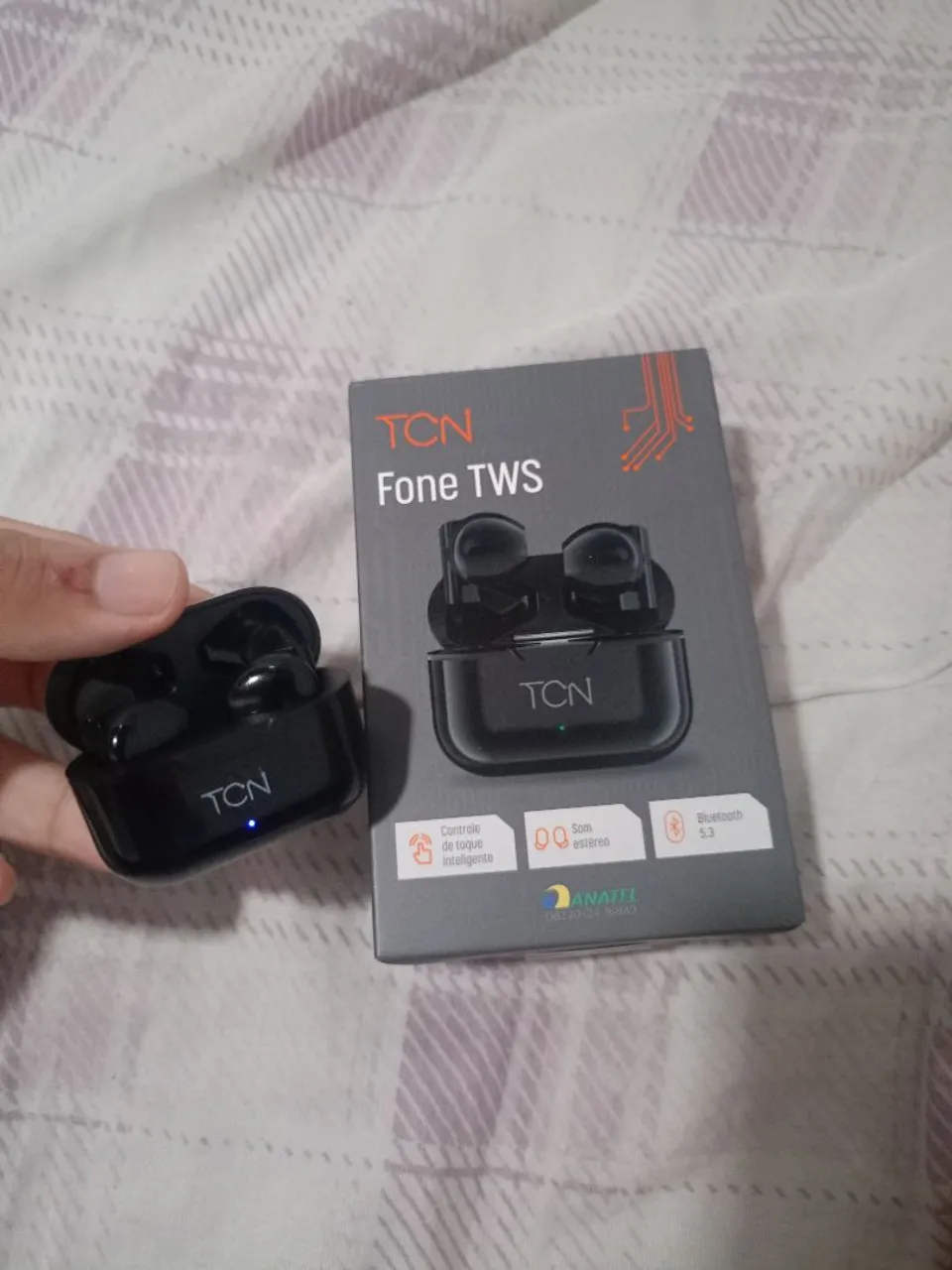 Fone de ouvido TCN Fone TWS Bluetooth 5.3 - Novo!