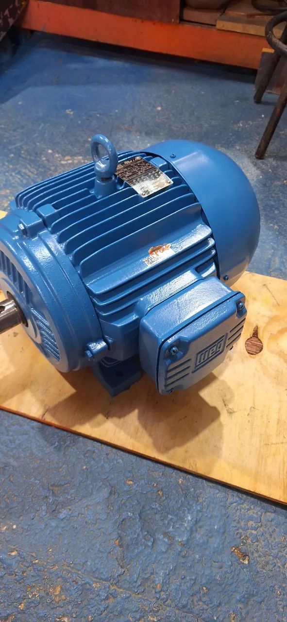 Motor elétrico trifásico 10 cv rpm 1760 baixa rotação 4 polos. - Foto 3